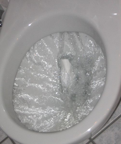 toilet commode clogged
